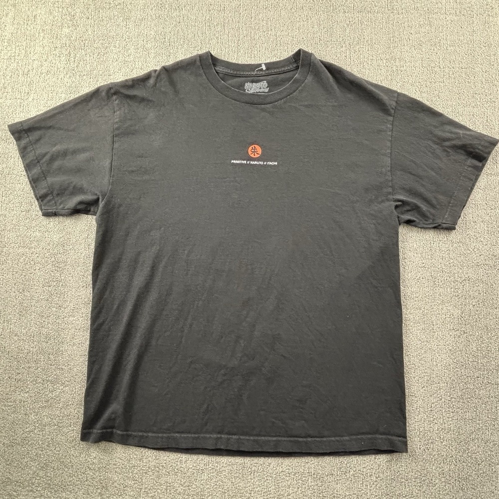 Primitive Apparel Shirt Adult Extra Large XL Black Naruto Short Sleeve Casual